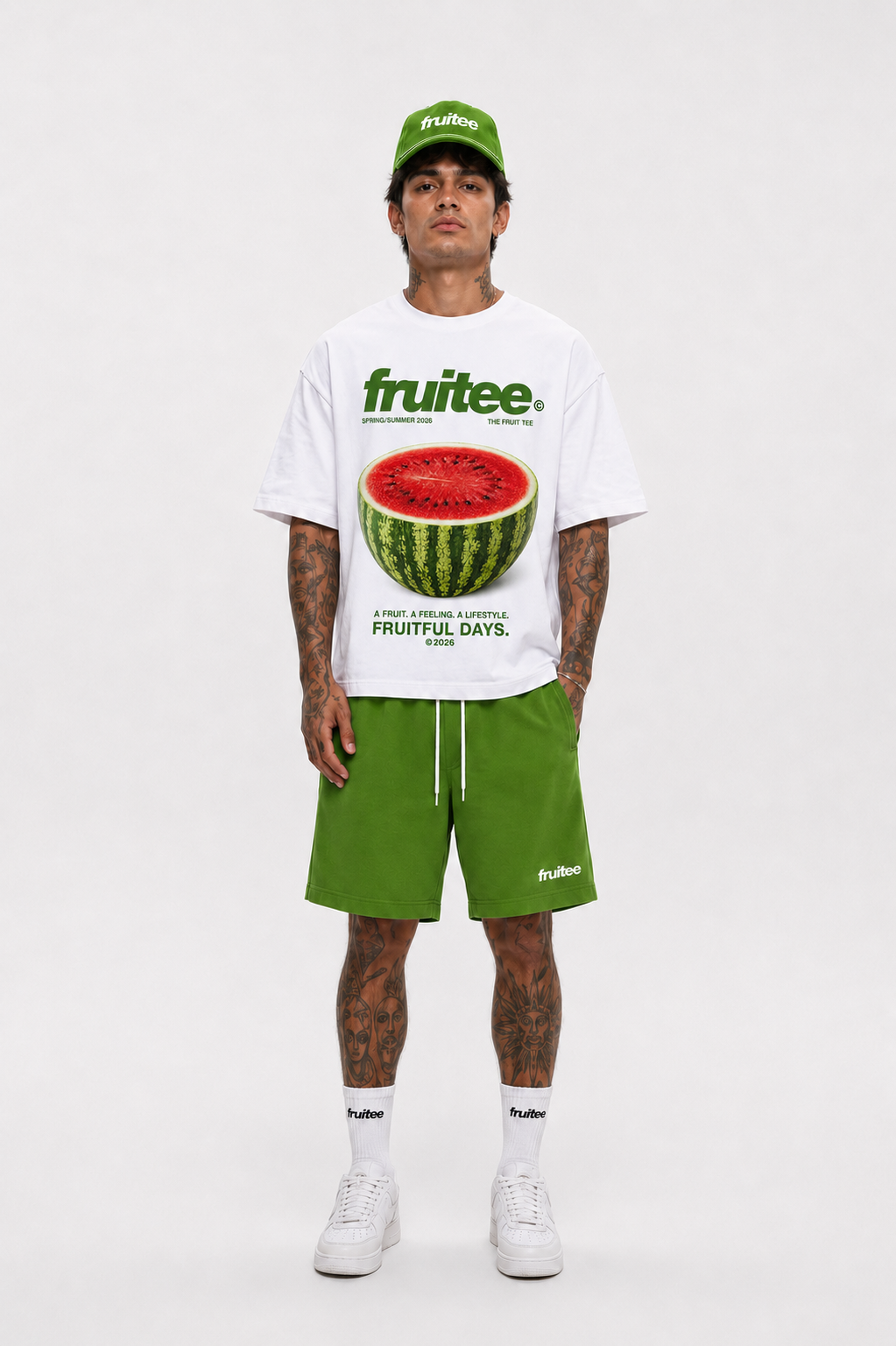 Watermelon themed unisex oversized t-shirt
