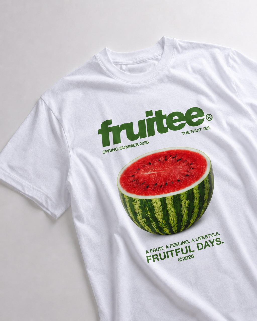 Watermelon themed unisex oversized t-shirt