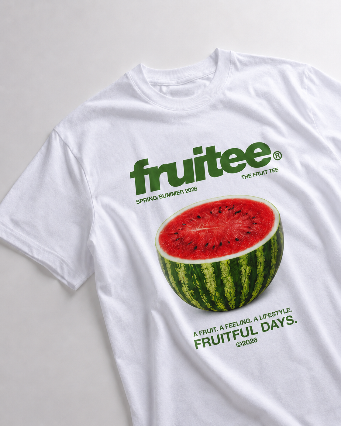 Watermelon themed unisex oversized t-shirt