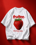 Strawberry themed unisex oversized t-shirt