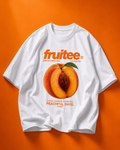 Peach themed unisex oversized t-shirt